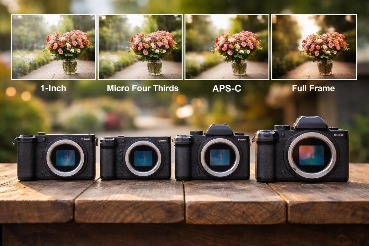 Sensor size comparison chart