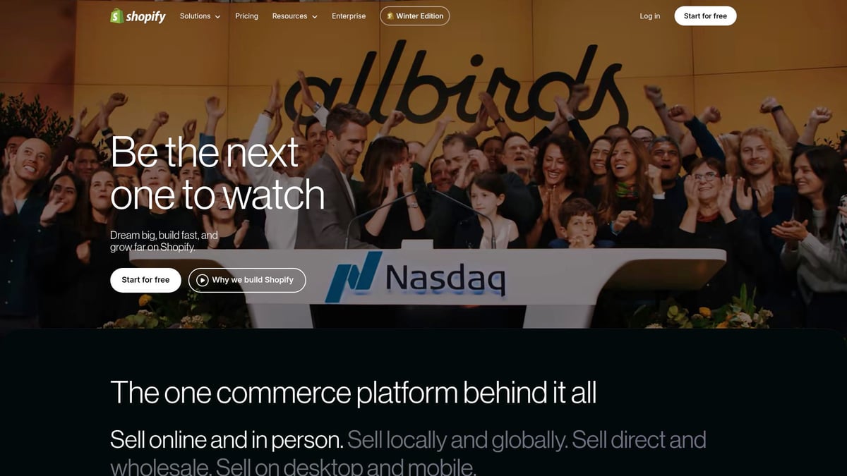 7 Inspiring SaaS Product Landing Page Ideas for 2026 - Shopify – E-Commerce SaaS with Trust Signals