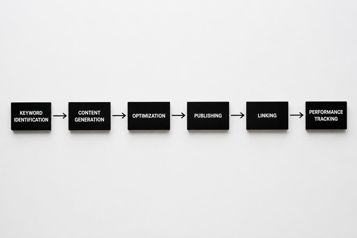 SEO automation workflow components