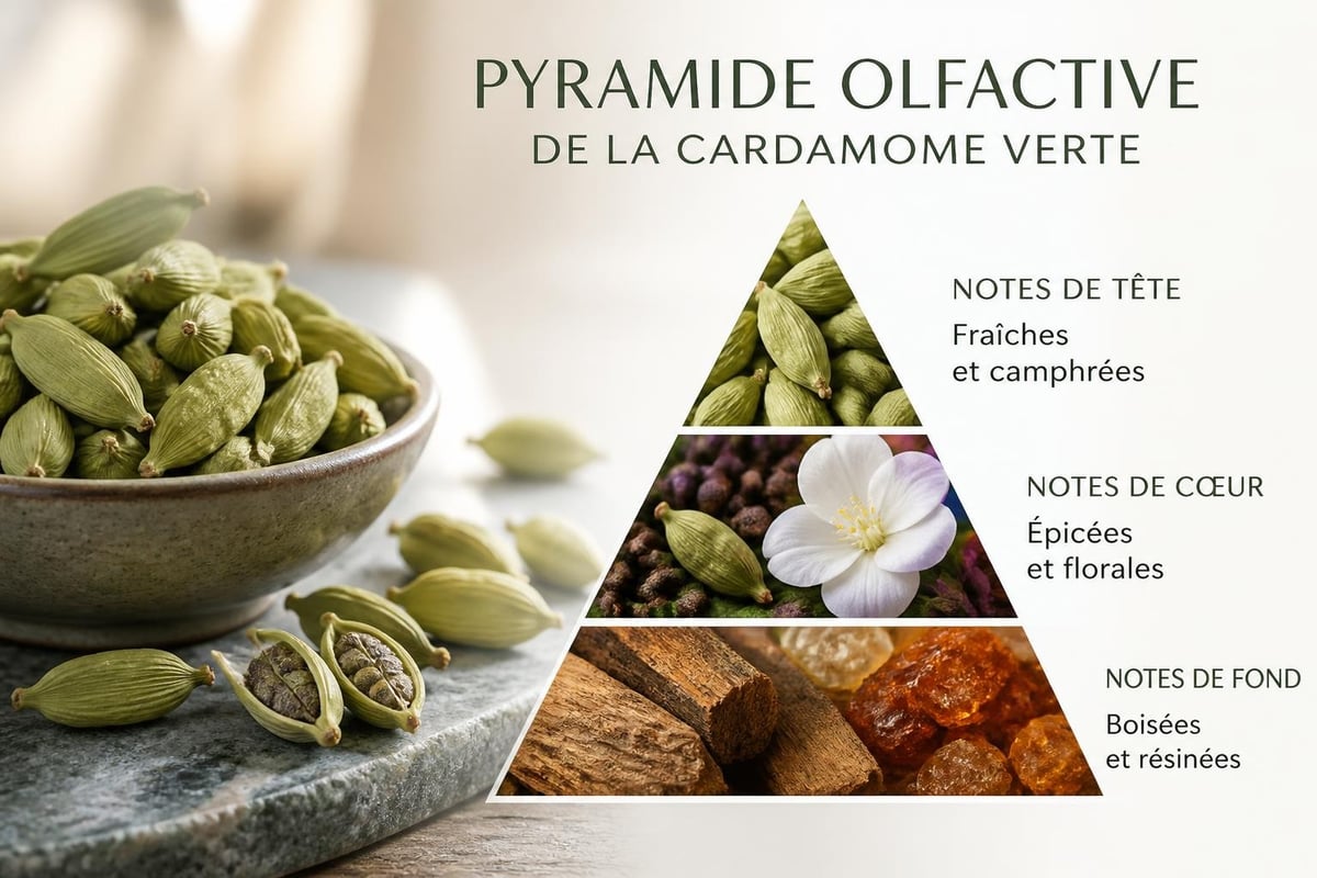 Profil aromatique cardamome verte