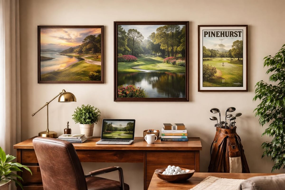 Golf course art transforming spaces