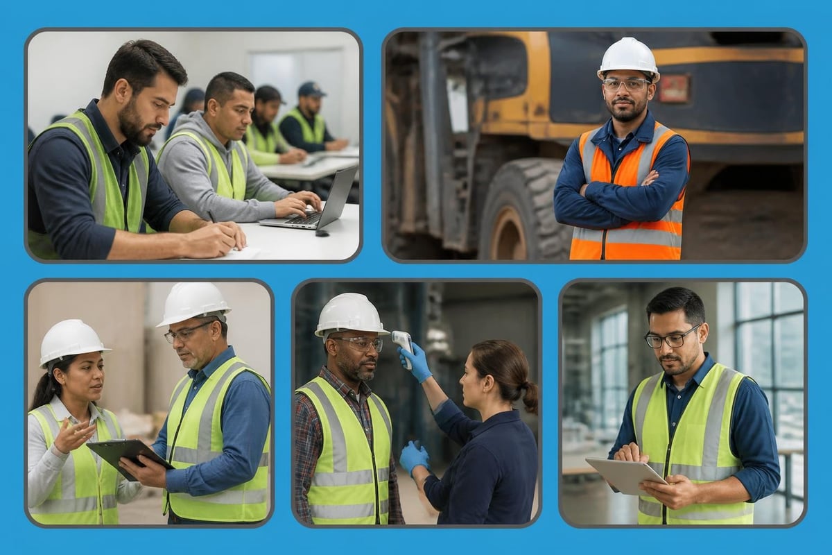 Industrial safety certification workflow