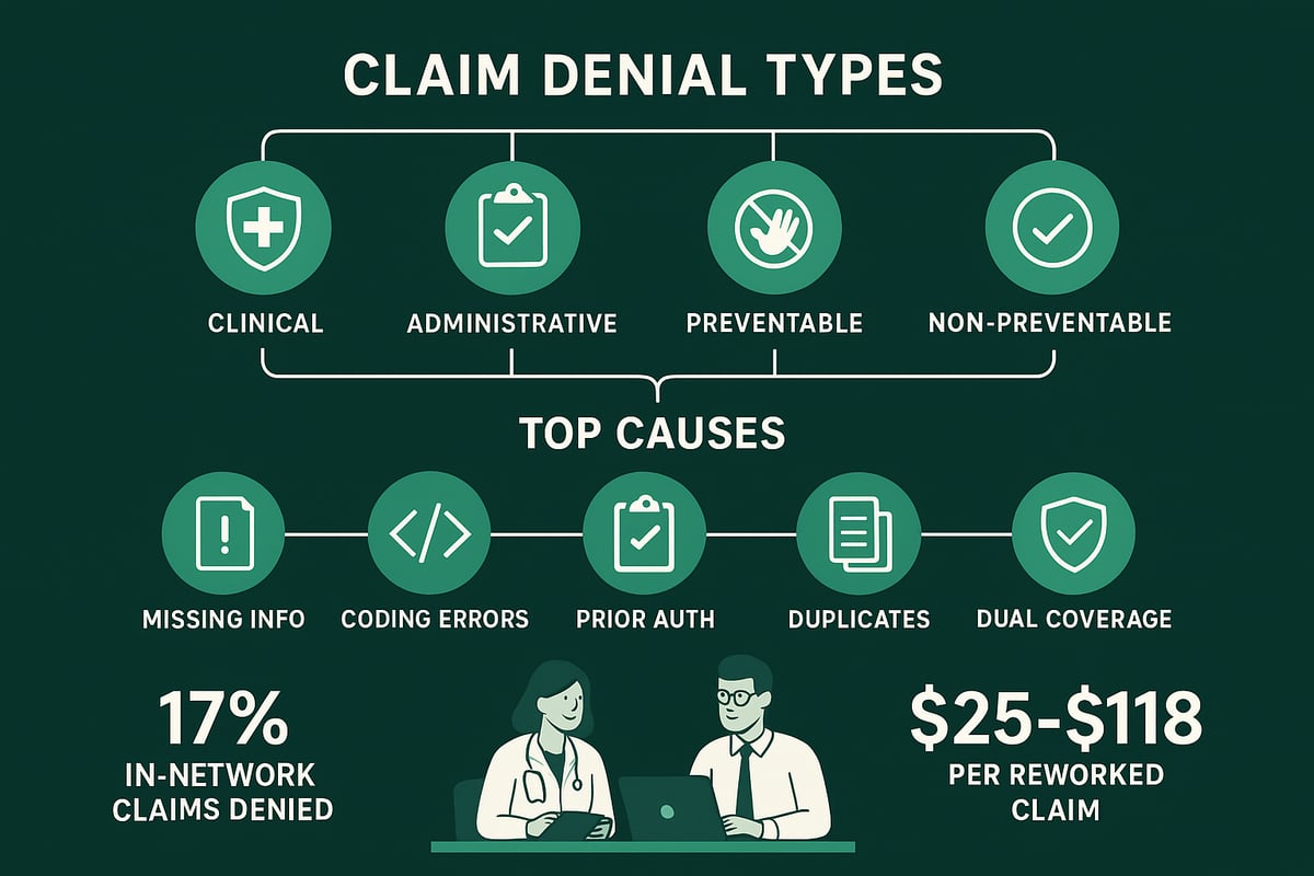 Types and Causes of Claim Denials