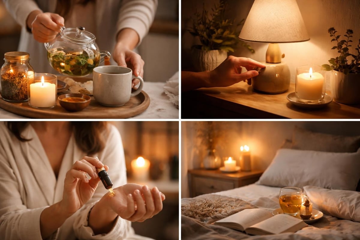 Herbal sleep preparation ritual