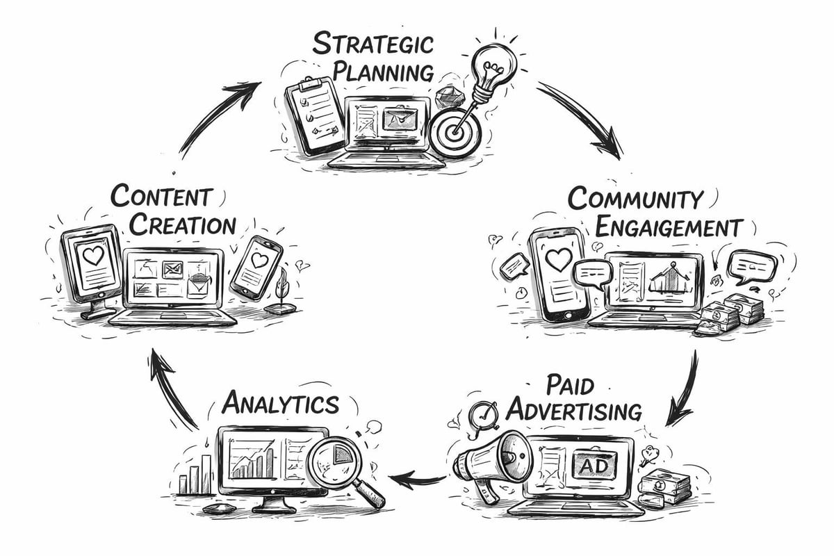 Social media agency service workflow