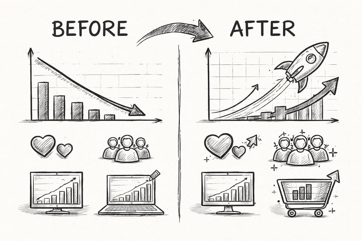 Social media case study results