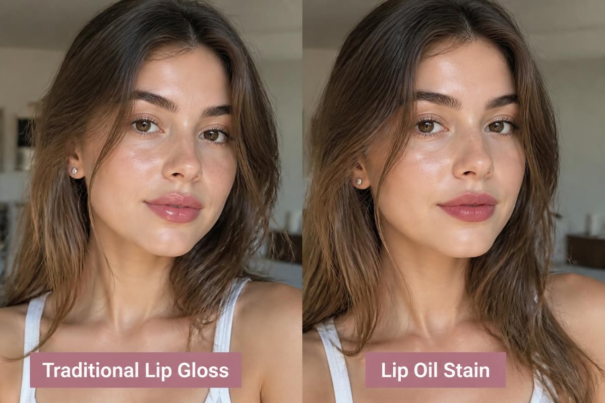 Lip oil stain comparison