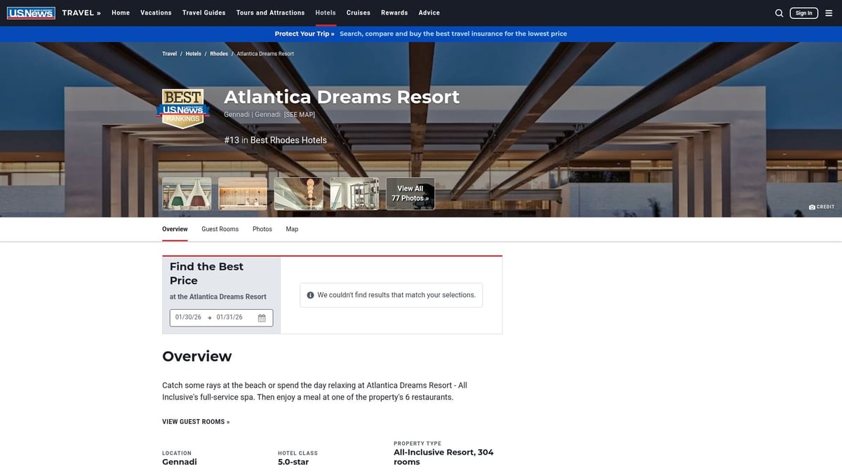 Top 10 Best All Inclusive Europe Resorts for 2026 - Atlantica Dreams Resort, Rhodes, Greece