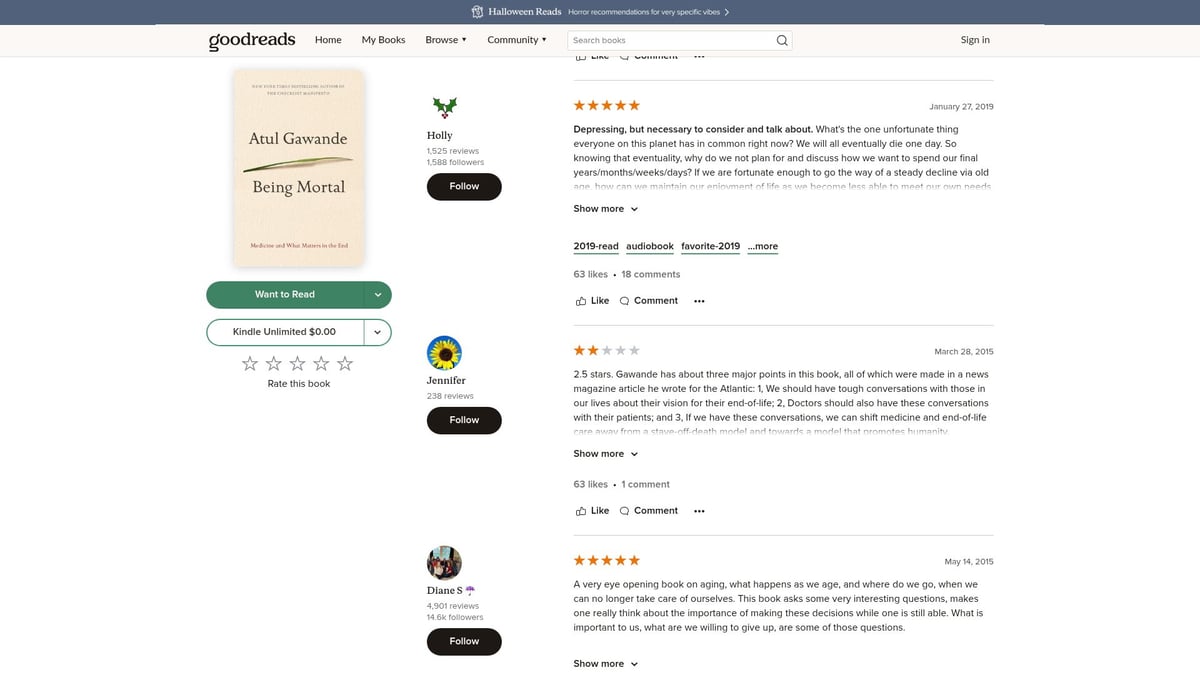 Top 8 Must-Read Healthcare Books for 2025 - Being Mortal: Medicine and What Matters in the End by Atul Gawande