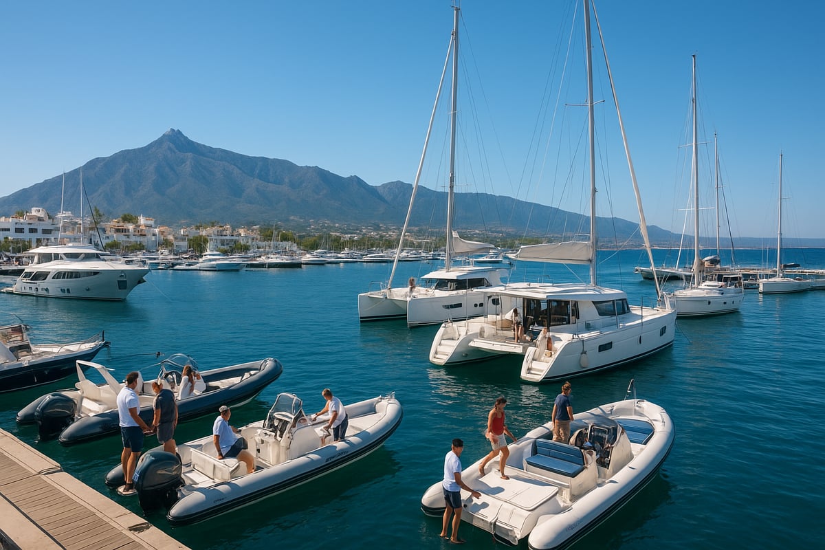 Types of Boats Available for Hire in Marbella
