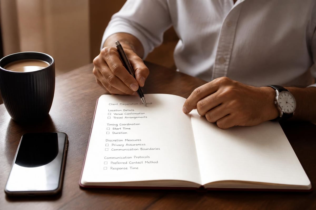 Cambridge escort appointment preparation