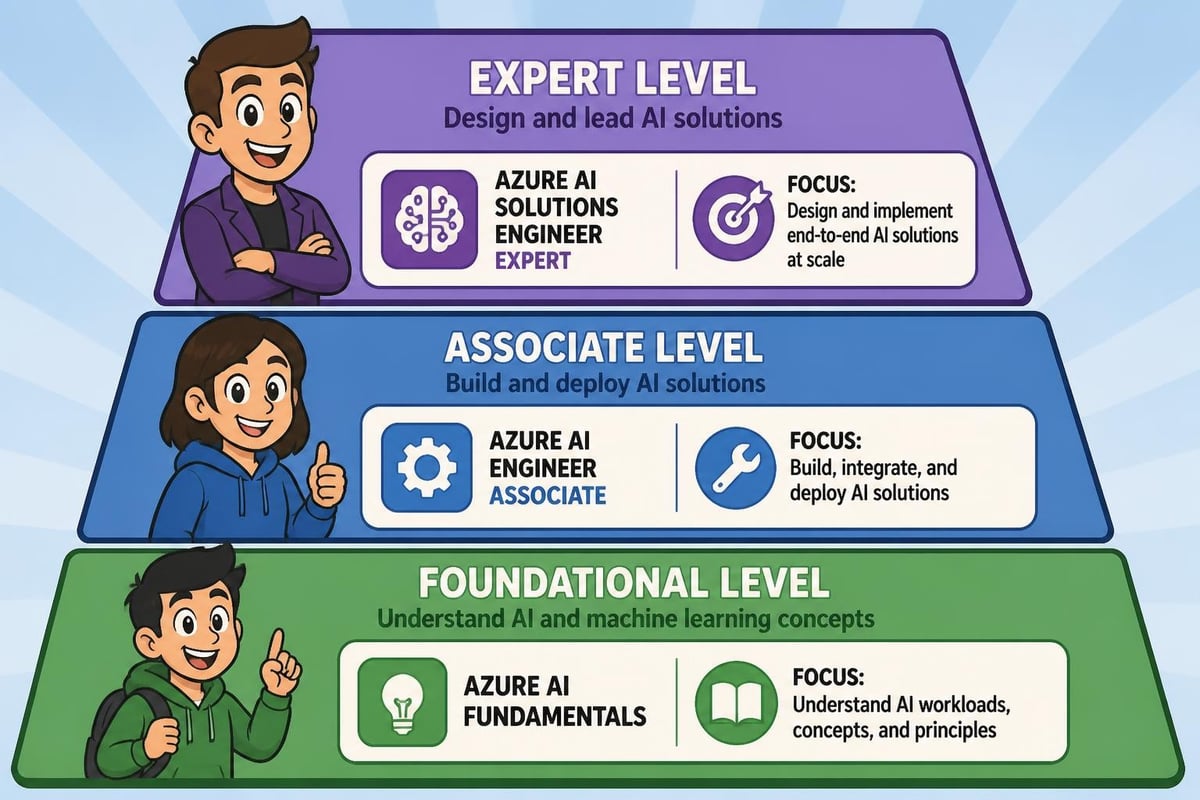 Microsoft AI certification tier structure