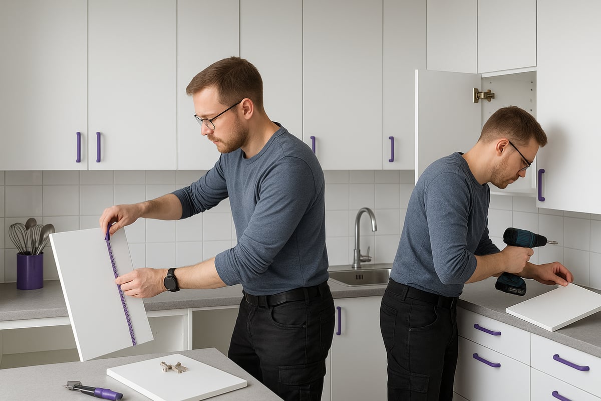 Keittiön kaappien ovien vaihto vaihe vaiheelta