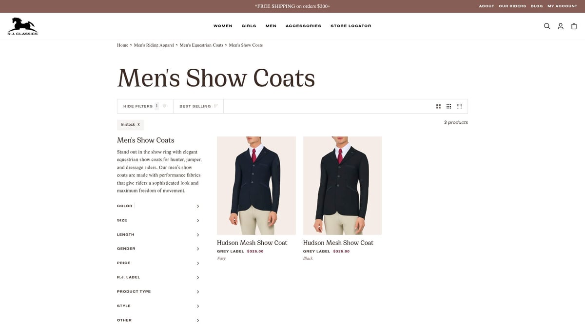 7 Essential Horse Showmanship Jackets for 2026 Competitions - RJ Classics Men’s Soft Shell Show Coat