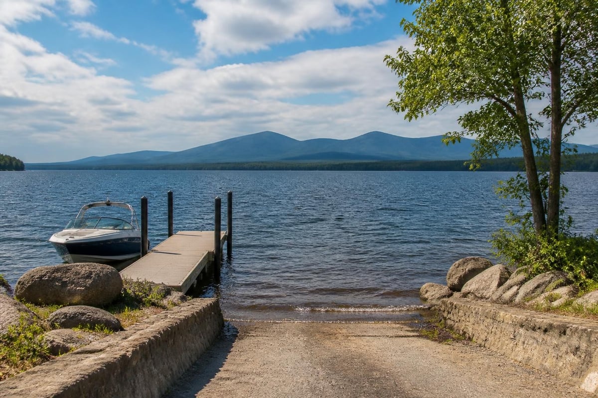 Maine lake recreation