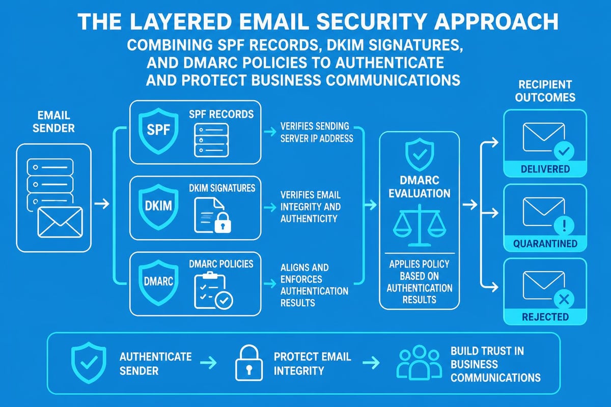 Email authentication layers