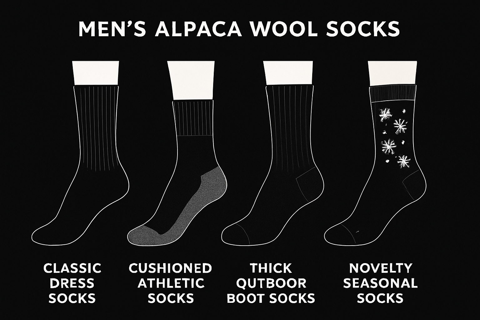 Types of Men’s Alpaca Wool Socks: Styles & Uses