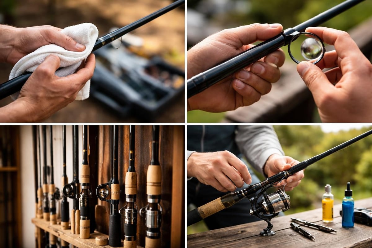 Fishing rod care and maintenance