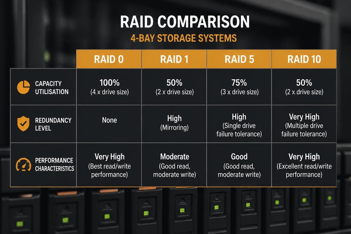 RAID configuration comparison