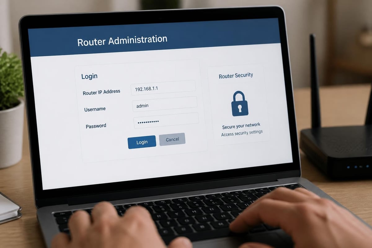 Router admin panel login