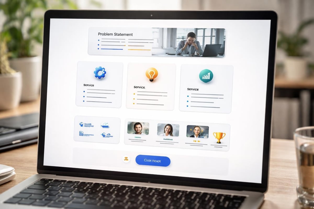 Structure d'une services page performante