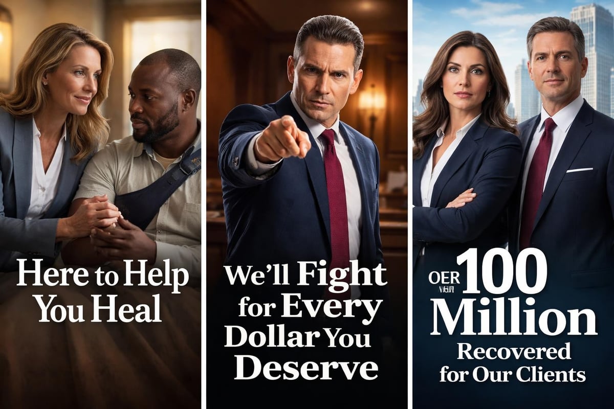 Personal injury commercial messaging strategies