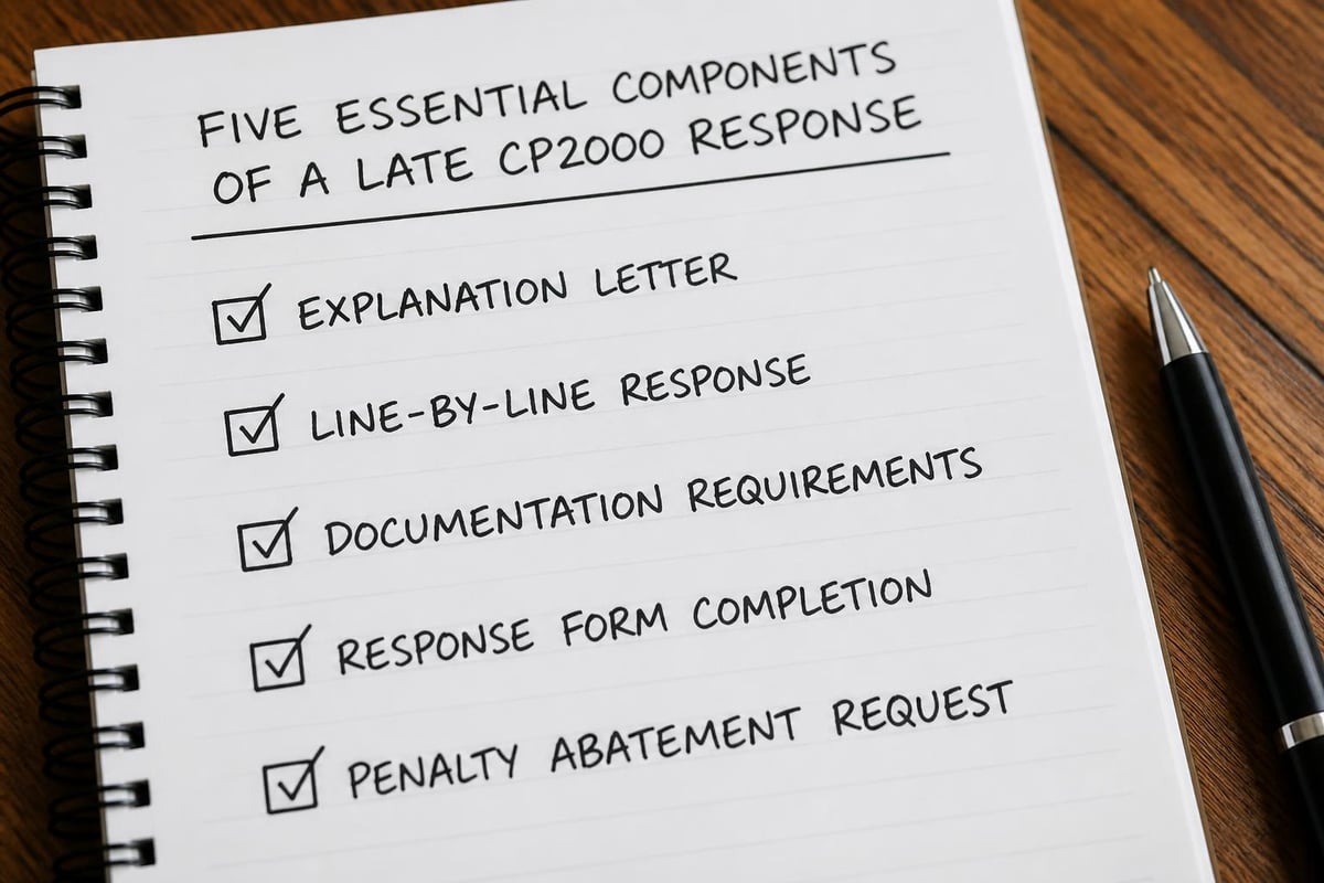 CP2000 response checklist