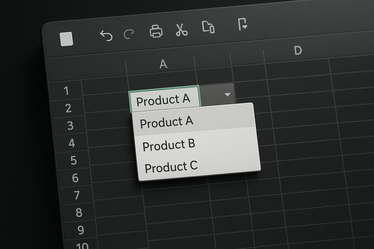 Understanding Drop Down Lists in Excel