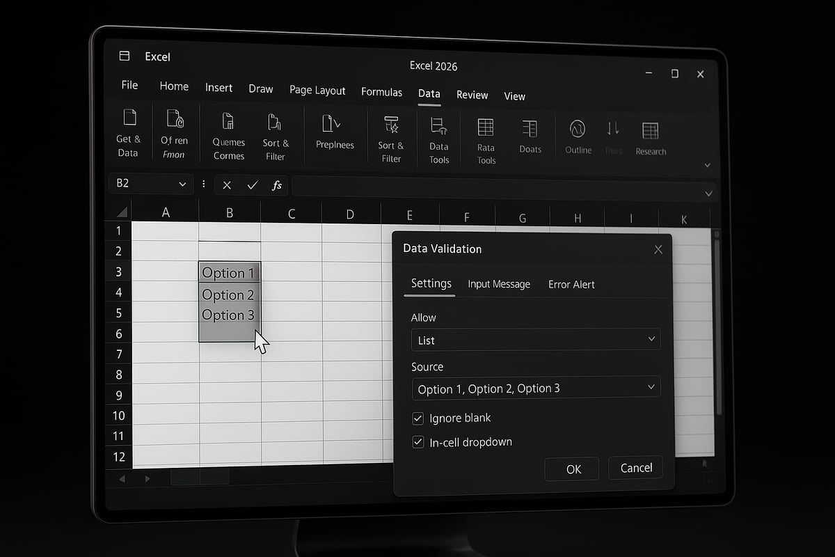 Step-by-Step Guide: How to Create a Drop Down List in Excel (2026 Edition)