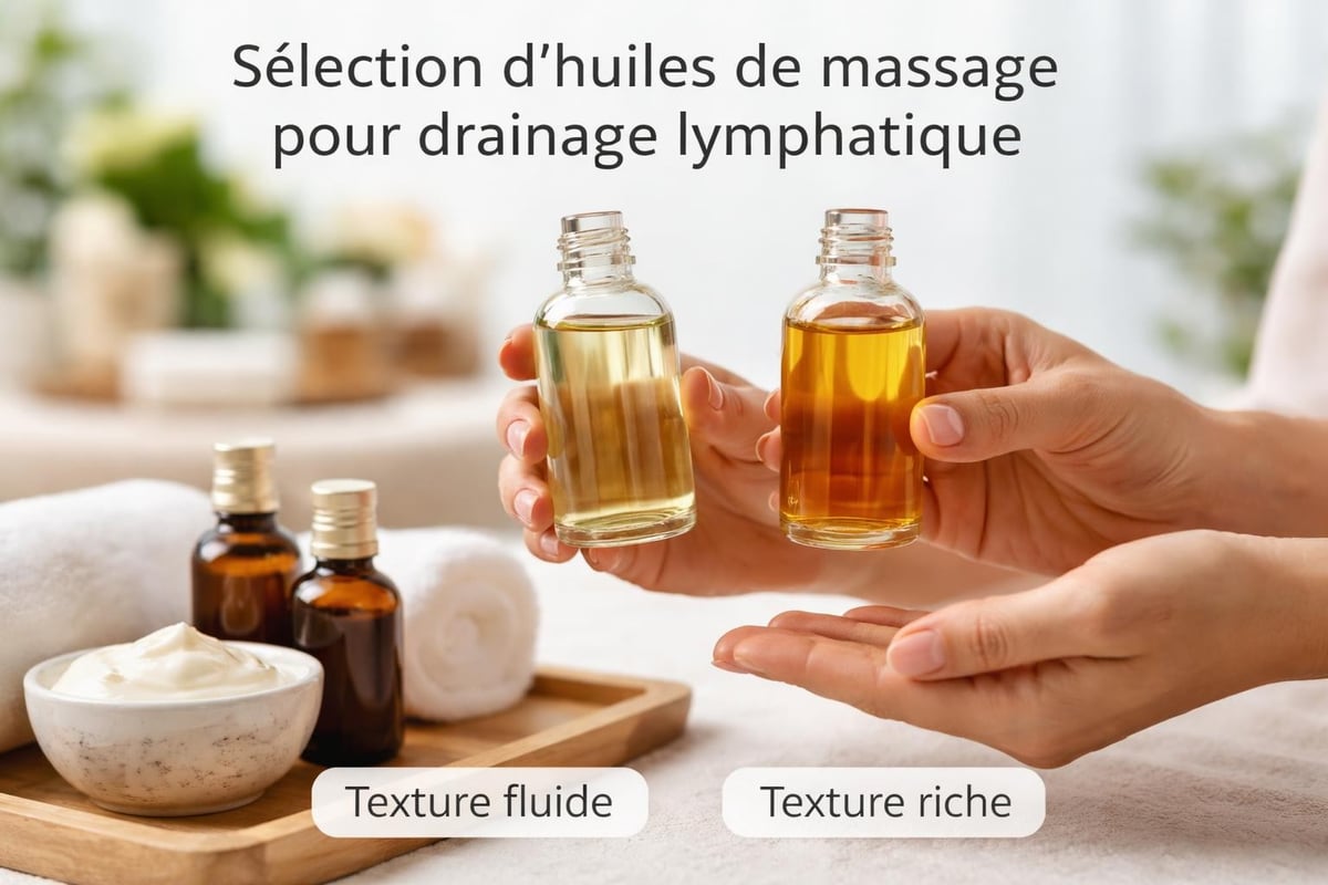 Choix d'huile pour drainage lymphatique