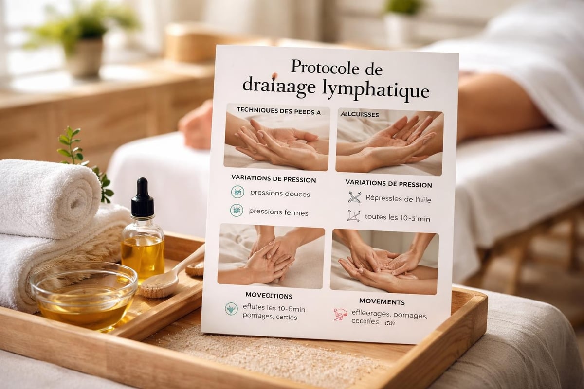 Protocole drainage avec huile adaptée