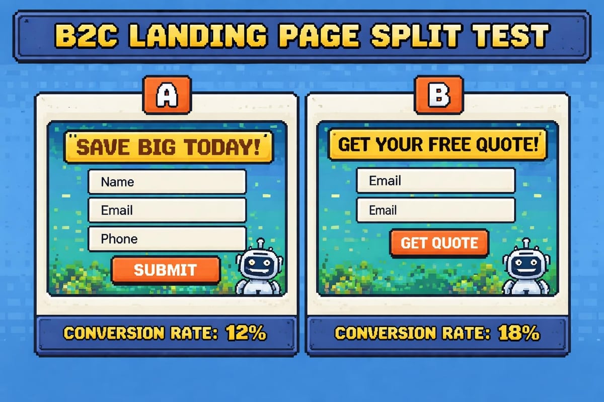 Conversion optimization testing framework