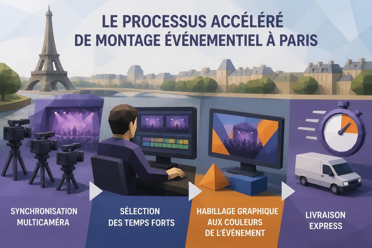 Workflow montage événementiel