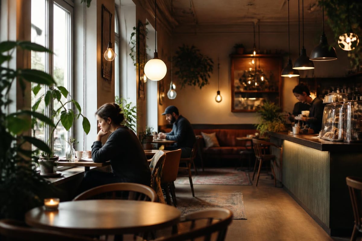 Stratégies d'éclairage pour cafés