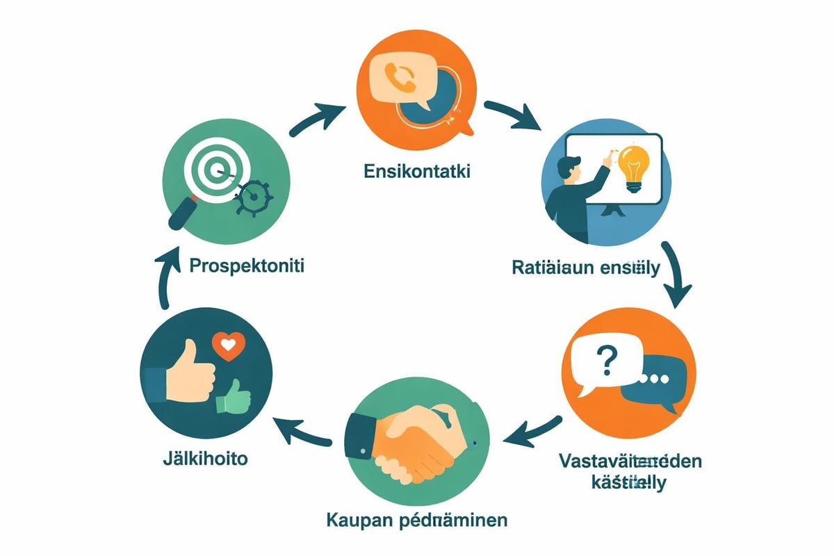 Myyntiprosessin vaiheet