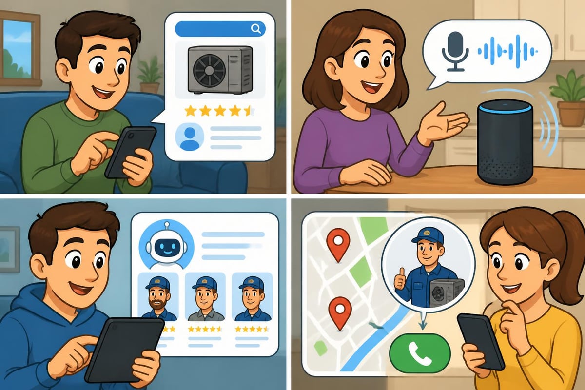 Modern customer journey for HVAC services