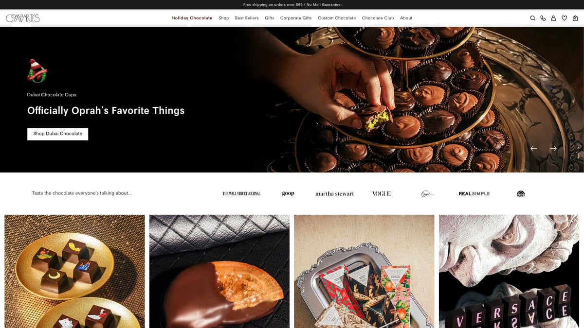 9 Brilliant Good Edible Gifts to Impress in 2025 - Compartés Gourmet Chocolate Bars