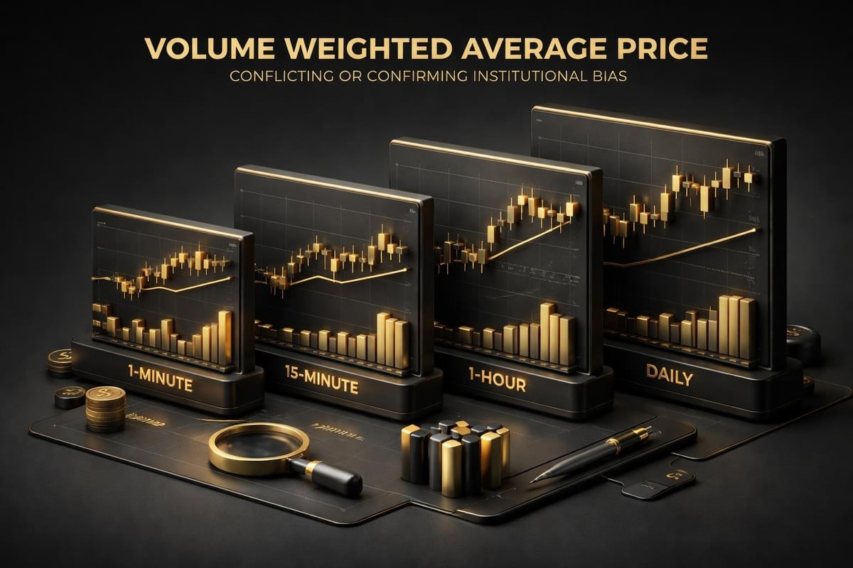 VWAP relationship across timeframes