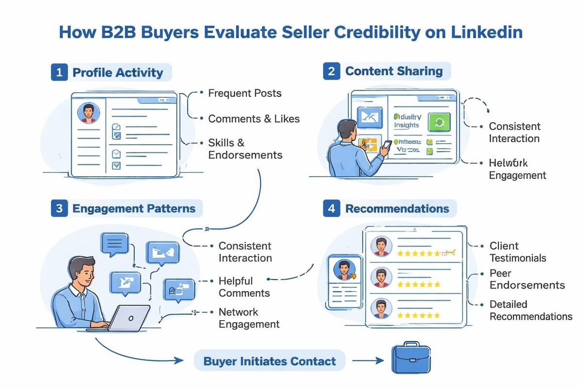 Social selling trust building
