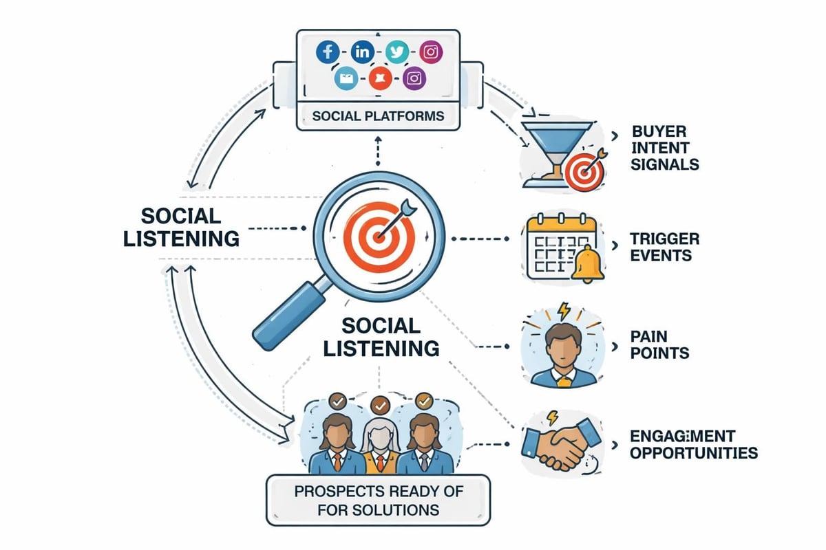 Social listening workflow