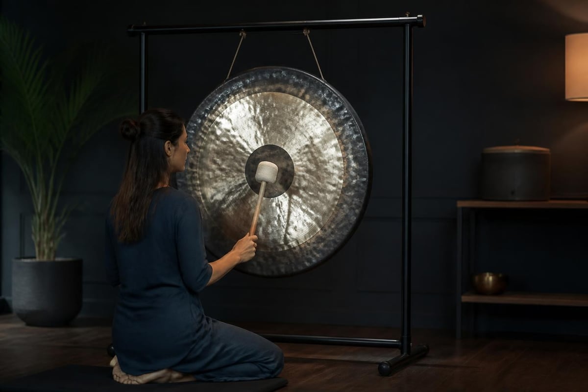 Gong frequency spectrum and brainwave entrainment