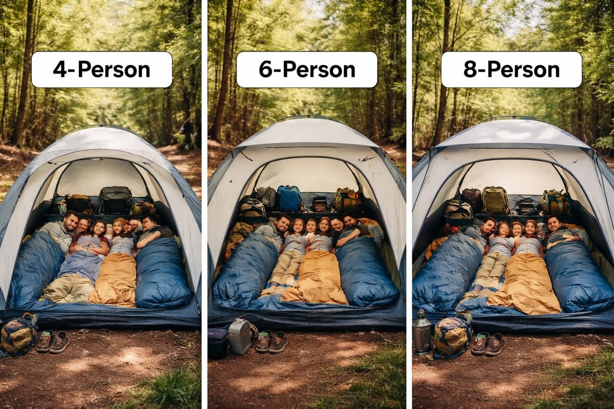 Family tent sizing comparison
