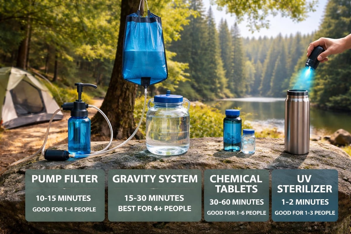 Water treatment methods comparison