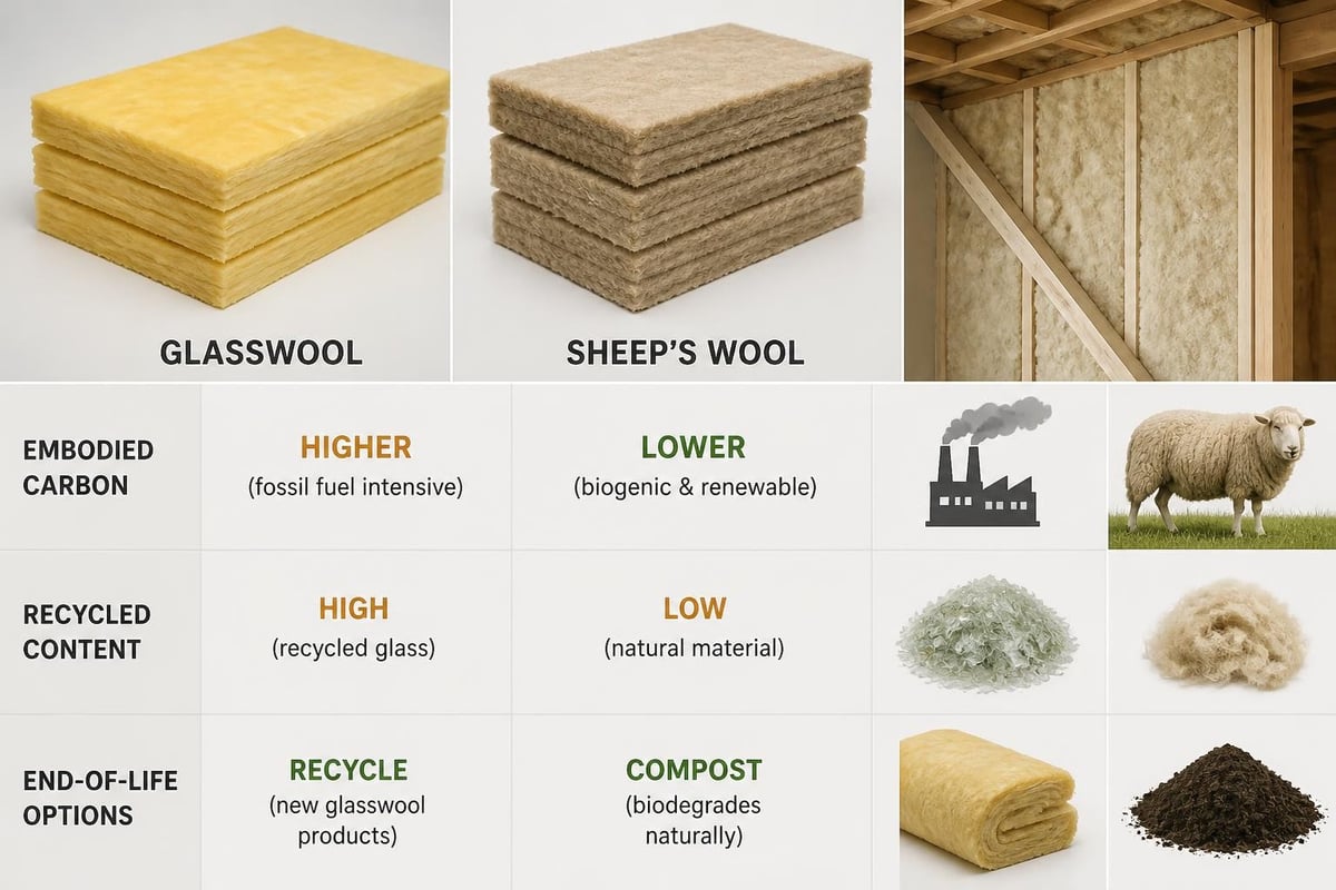 Wool insulation lifecycle comparison