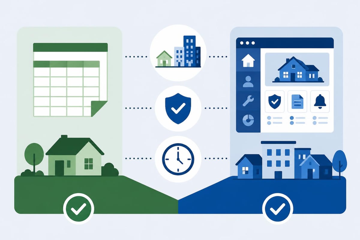 Decision matrix for property management systems