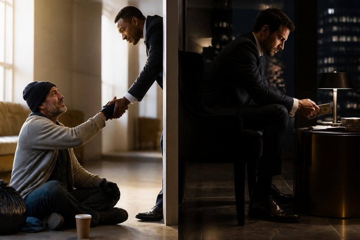 Moral choices between good and evil