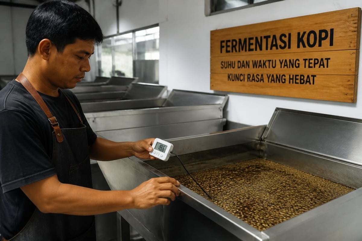 Tahap fermentasi kopi