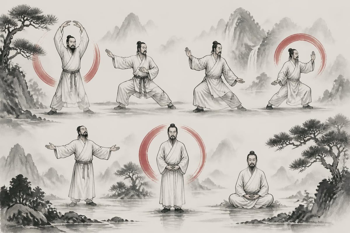 Evening tai chi routine