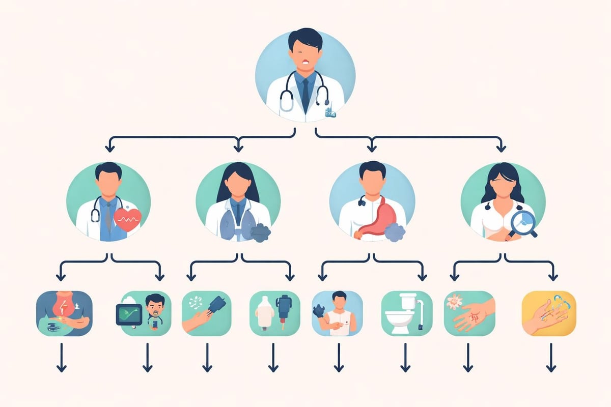 Medical specialization decision tree