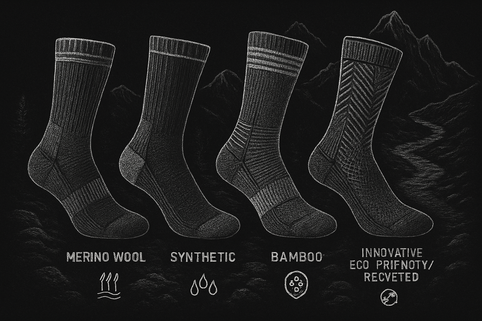 Key Materials for Hiking Socks in 2025